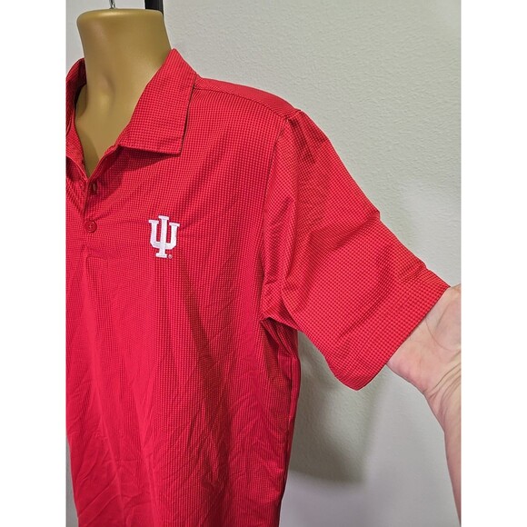 Indiana University Hoosiers Shirt Mens Large Red Antigua Polo Embroidered Logo - Picture 4 of 9